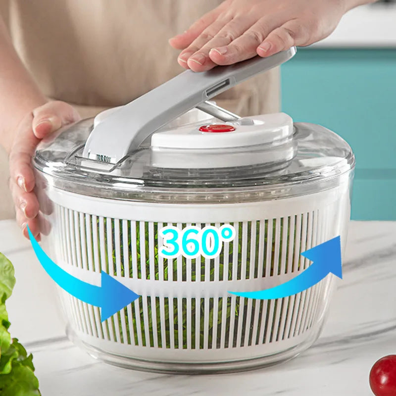 3 Liters Multifunctional Vegetables Salad Spinner Lettuce Leaf Vegetable Dehydrator Vegetable Washer Salad Vegetable Dryer Mixer
