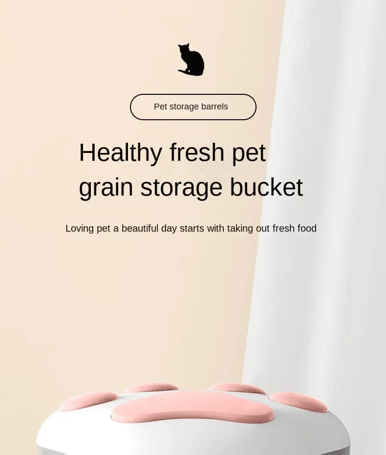 Pet Food Storag Container Dog Food Storage Container Cat Food Box Moisture-proof Seal with Measuring Cup Cat Dry Food Storage