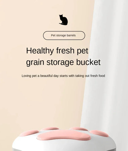 Pet Food Storag Container Dog Food Storage Container Cat Food Box Moisture-proof Seal with Measuring Cup Cat Dry Food Storage
