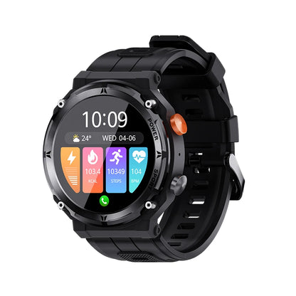 Outdoor Sports Smartwatch Men Fitness Tracker Wireless Call 410mAh Long Standby Time Waterproof Voice Assistant Swimming Watch