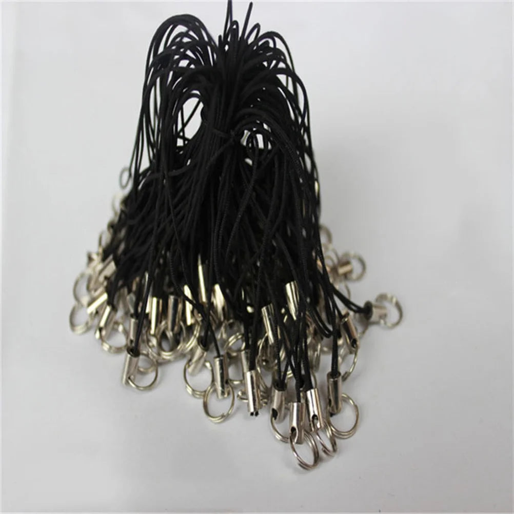 100 Pcs Phone Lanyard Mobile Phone Straps Cellphone Holder Lightweight Braided Cord Polyester Comfortable Portable Device