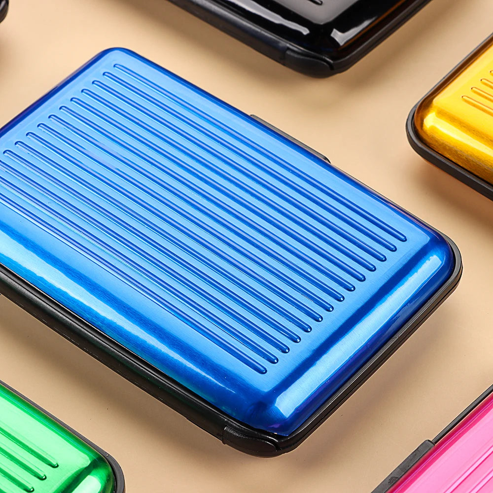 Aluminum Anti-Theft Wallets RFID Blocking Credit Card Holder RFID Wallet Metal Waterproof ID Card Case Coin Purse For Men Women
