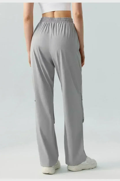 2025 Yoga Pants Women High-waisted Hip-lifting Dance Pants Flared Wide-leg Pants Sports Fitness Pants Summer