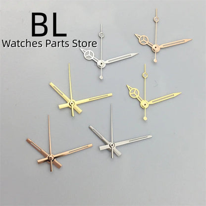 BLIGER 24.5mm Watch Dial Hand Set Sunburst Gray Rose White Mother Pearl Dial Roman Diamond Index Fit NH05 Movement Women Watches