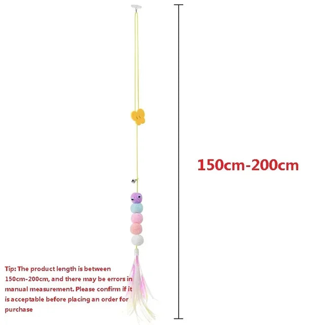 Interactive Cat Toy Hanging Simulation Cat Toy Funny Self-hey Interactive Toy for Kitten Playing Teaser Wand Toy Cat Supplies