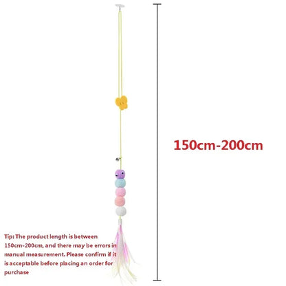 Interactive Cat Toy Hanging Simulation Cat Toy Funny Self-hey Interactive Toy for Kitten Playing Teaser Wand Toy Cat Supplies