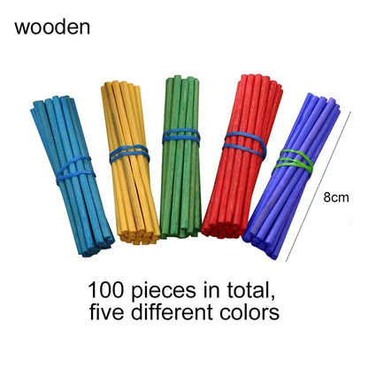 Counting Sticks Wooden/Plastic Lower Grades Mathematics Teaching Tools Office Educational Supplies Students Arithmetic Tool TMZ