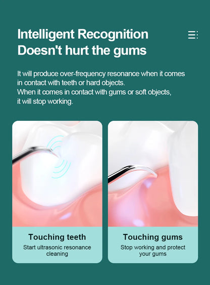 Electric Dental Scaler For Teeth 4 LED Tartar Stain Ultrasonic Tooth 1200mAh Clean Stone Health Care 4 Axis IPX7