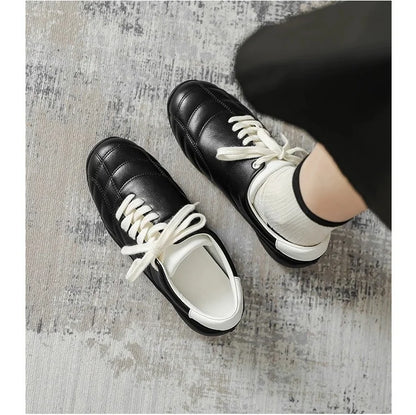Women's Shoes Spring New Fashion Casual Shoes College Style Wide Toe Soft Comfortable Flat Shoes Outdoor Casual Sports Shoes