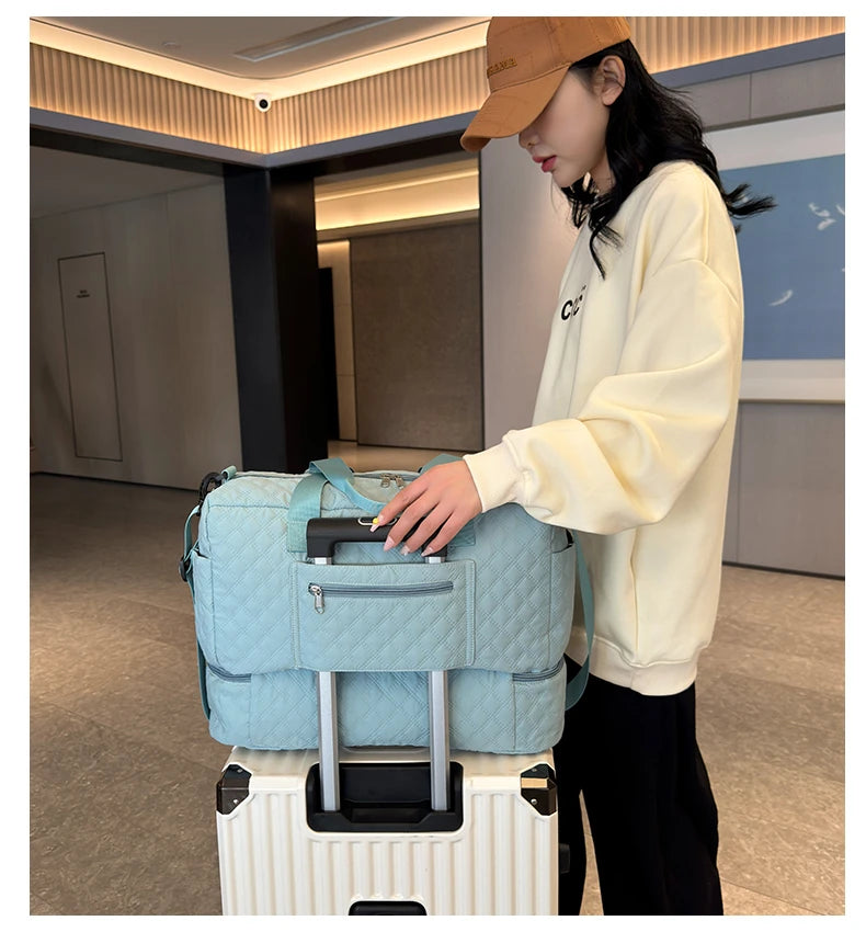 Large Capacity Travel Bags Luggage Organizer Bag Handbag Waterproof Portable Foldable Travel Clothes Storage Bag Shoulder Bags