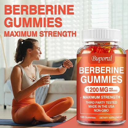 Berberine Gummies - Promotes Healthy Cholesterol and Aids Cardiovascular Function Gastrointestinal Function Antioxidant