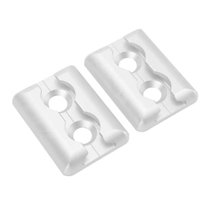 1 Pair of L Track Anchor Points Aluminium Alloy Square Tie Down Anchor Point for Airplane Motorhomes Ambulances Etc