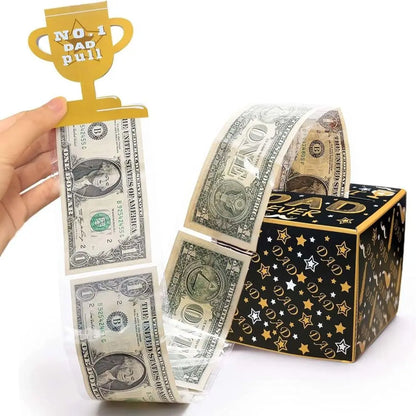 New Birthday Cash Pull Gift Box Money Pulling Box Cash Gift Box Cash Black Money Clip Funny Surprise Birthday Cake Decoration