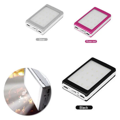 (No Battery) 18650 Solar Power Bank Charger DIY Box Poverbank for Case Led for Moblie Phone Power Pover Bank