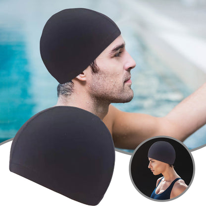 NEW Swimming Cap Elastic Nylon Ear Guards Long Hair Pool Cap Slim Swimming Cap Swimming Accessories
