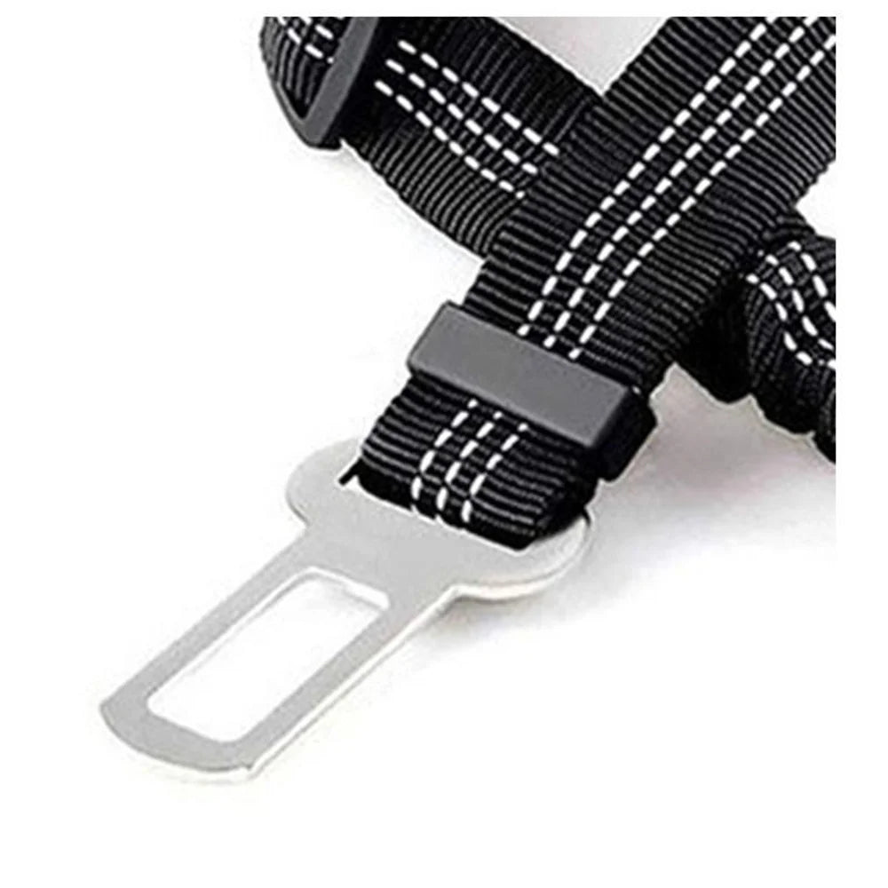 Dog Car Seat Belt Nylon Retractable Buffer Elastic Reflective Safety Traction Rope Dog Leash Harness Dog Outdoor Supplies