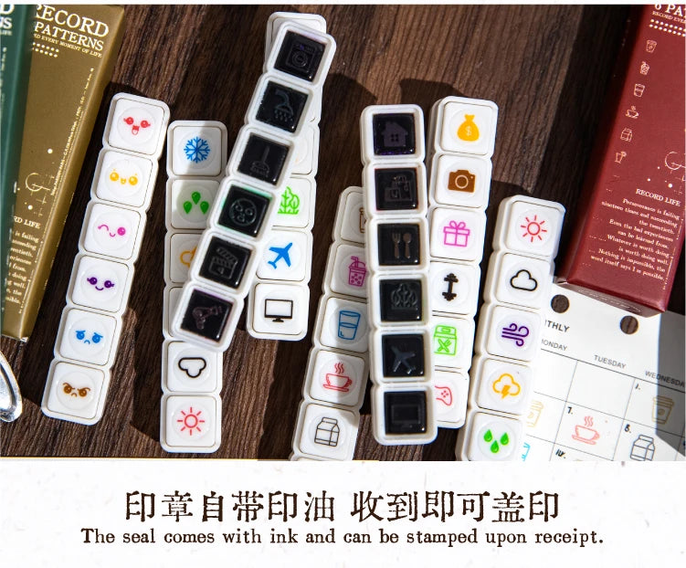 6 pcs，Teacher seals，Commendation Seal，Award Seal，Teacher Evaluation Award Seal，Cartoon color seal，Stationery Scrapbook supplies