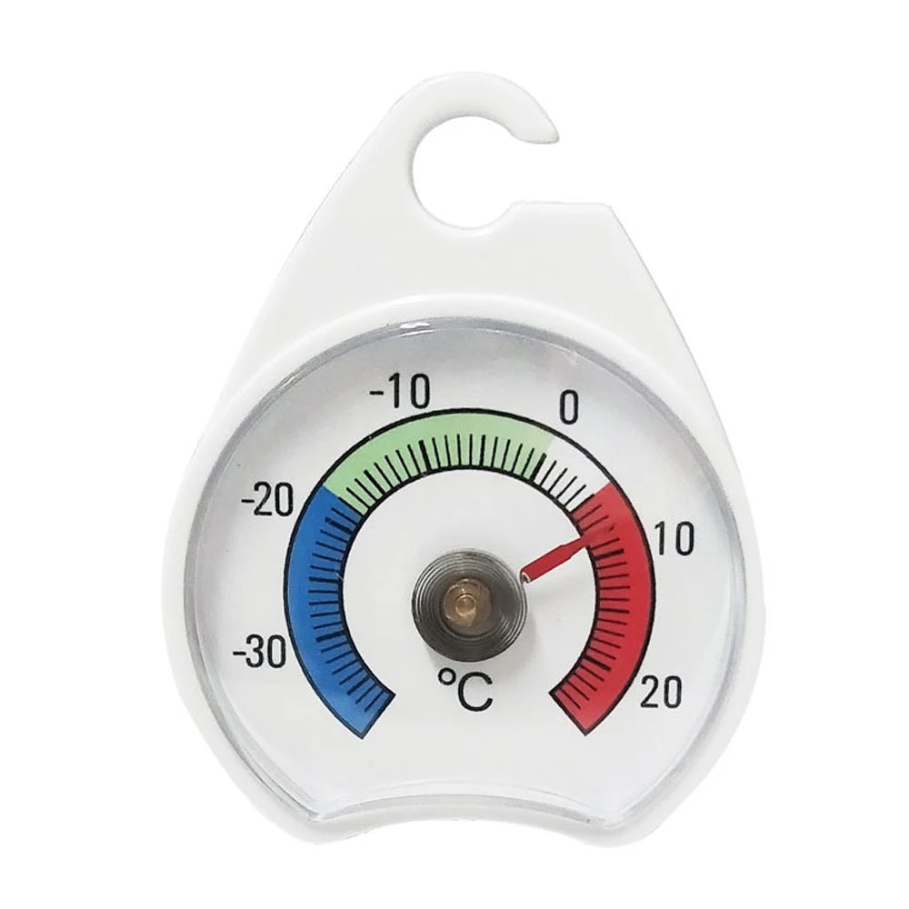 -30 - 20°C Refrigerator Freezer Thermometer Fridge Refrigeration Temperature Gauge with Hook Home Temp Stand Dial Type