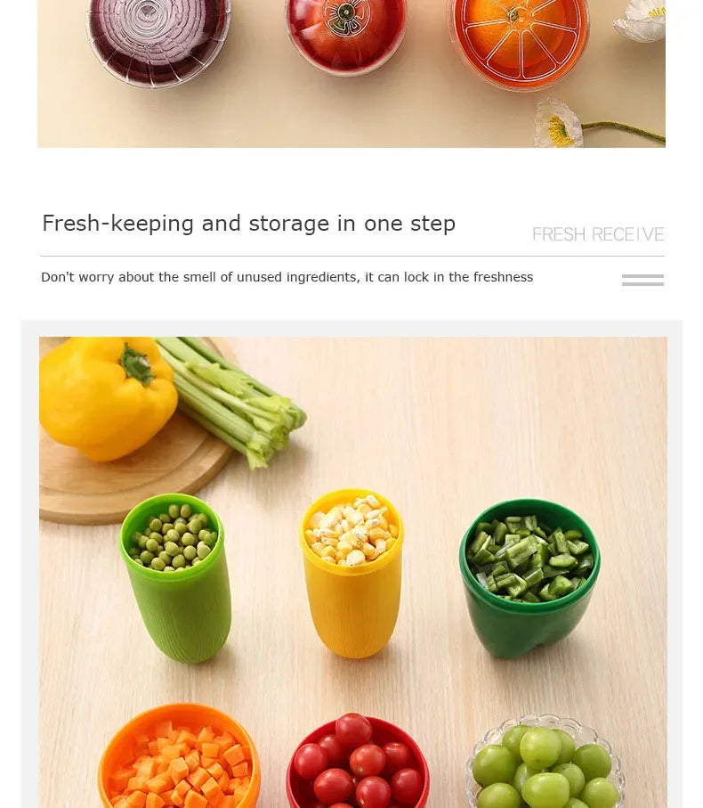 Food Fruit Vegetable Reusable Airtight Fresh Storage Storage Box for Fruits and Vegetables Easy to Clean Kitchen Gadgets