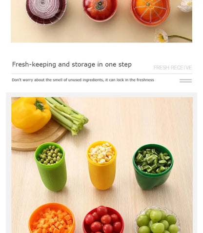 Food Fruit Vegetable Reusable Airtight Fresh Storage Storage Box for Fruits and Vegetables Easy to Clean Kitchen Gadgets