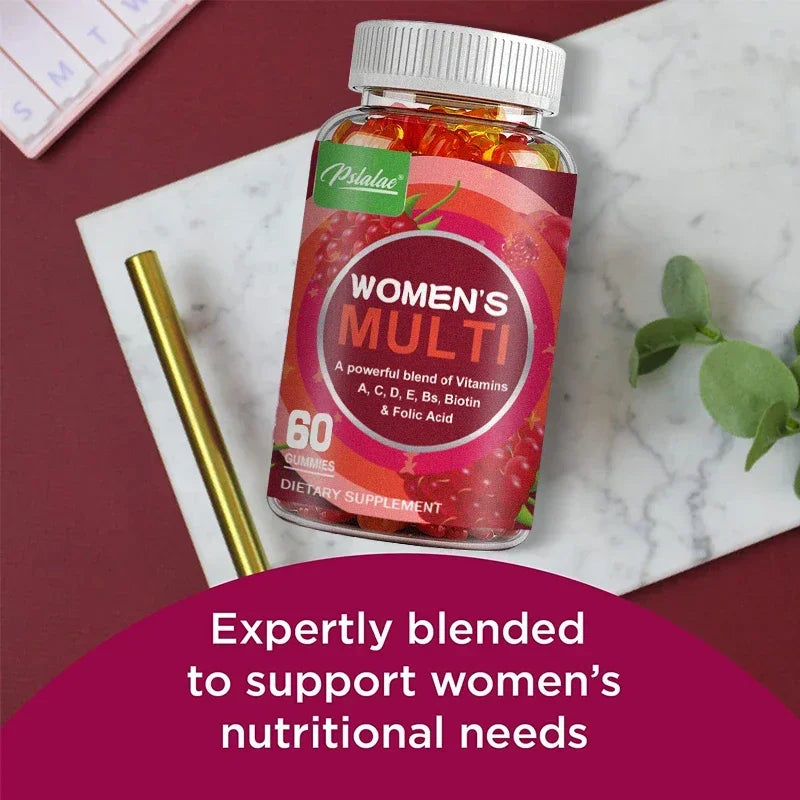 Women's Multivitamin Gummies - Contains Vitamins A, C, D, E, B, Biotin and Folic Acid