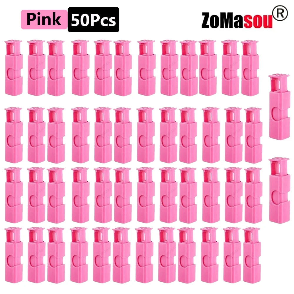 50/1Pcs Reusable Food Sealing Clips Bread Storage Bag Clips For Snack Wrap Bags Spring Clamp Kitchen Organization Sealing Clamp