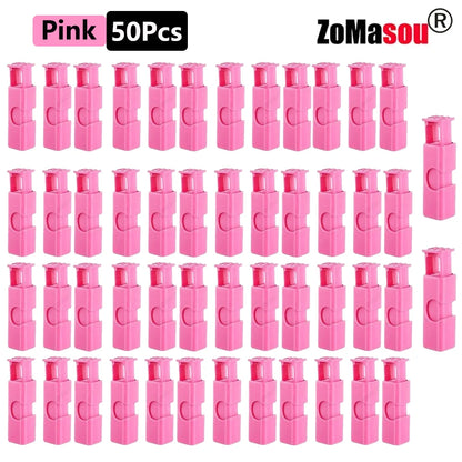 50/1Pcs Reusable Food Sealing Clips Bread Storage Bag Clips For Snack Wrap Bags Spring Clamp Kitchen Organization Sealing Clamp