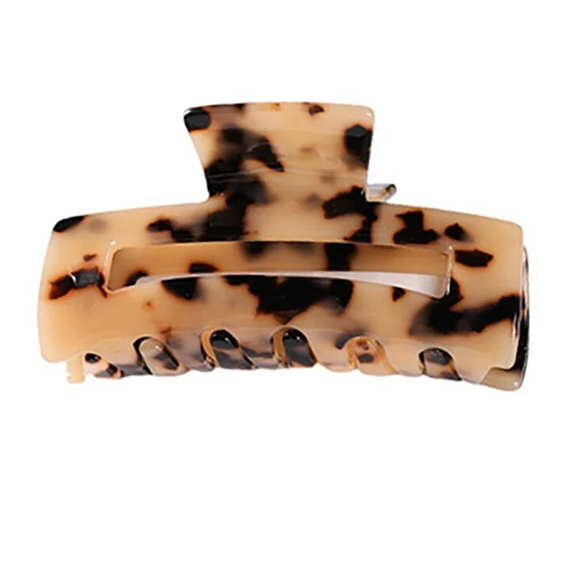 Vintage Hair Clip Simple Geometry Acetate Hair Claw Hair Clips for Women Girls Hair Accessories Hair Barrettes Crab Hair Clip