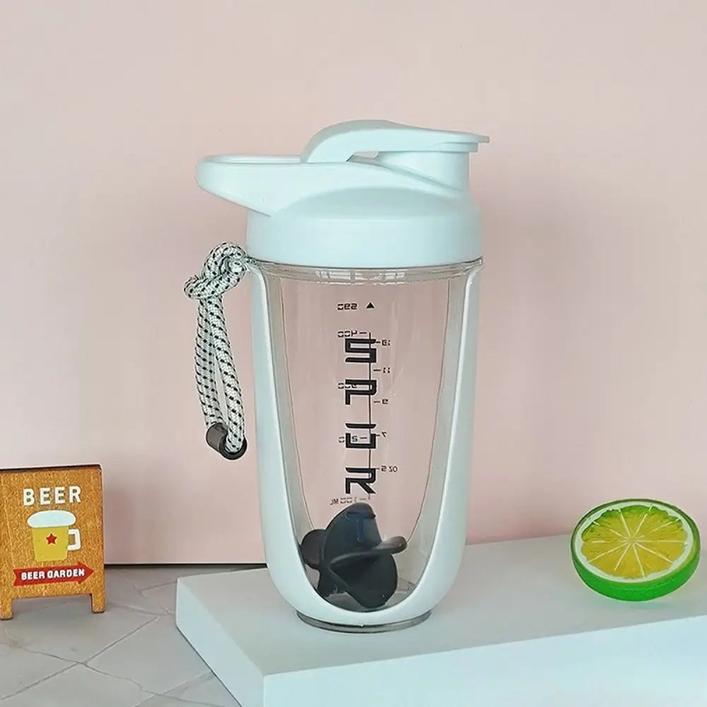 With Whisk Ball Sport Water Bottle Stirs Cup Drinkware Blender Water Bottle LeakProof Portable Sport Mixing Cup