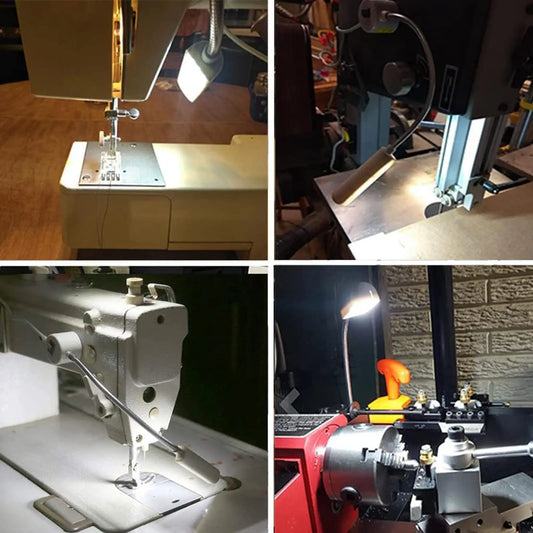 10/30LEDs Sewing Machine Light LED Portable Work Light,Flexible Gooseneck Lampe with Magnetic Base for Workbench Lathe