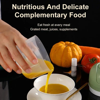 Electric Mini Garlic Chopper Portable USB Vegetable Chopper Onion Mincer Food Processor for Chili Fruit Meat Kitchen Supplies