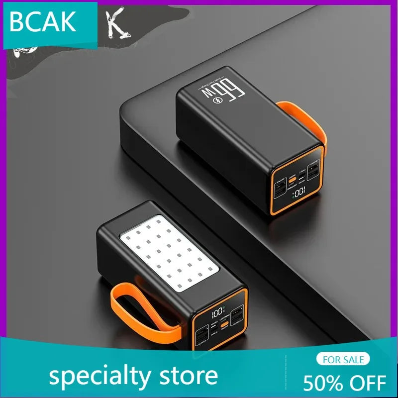 BCAK /Hot  style  500000mah 100000mah 200000mah 300000mah Upgraded Version Super power bank fast charge with LED Large Capacity