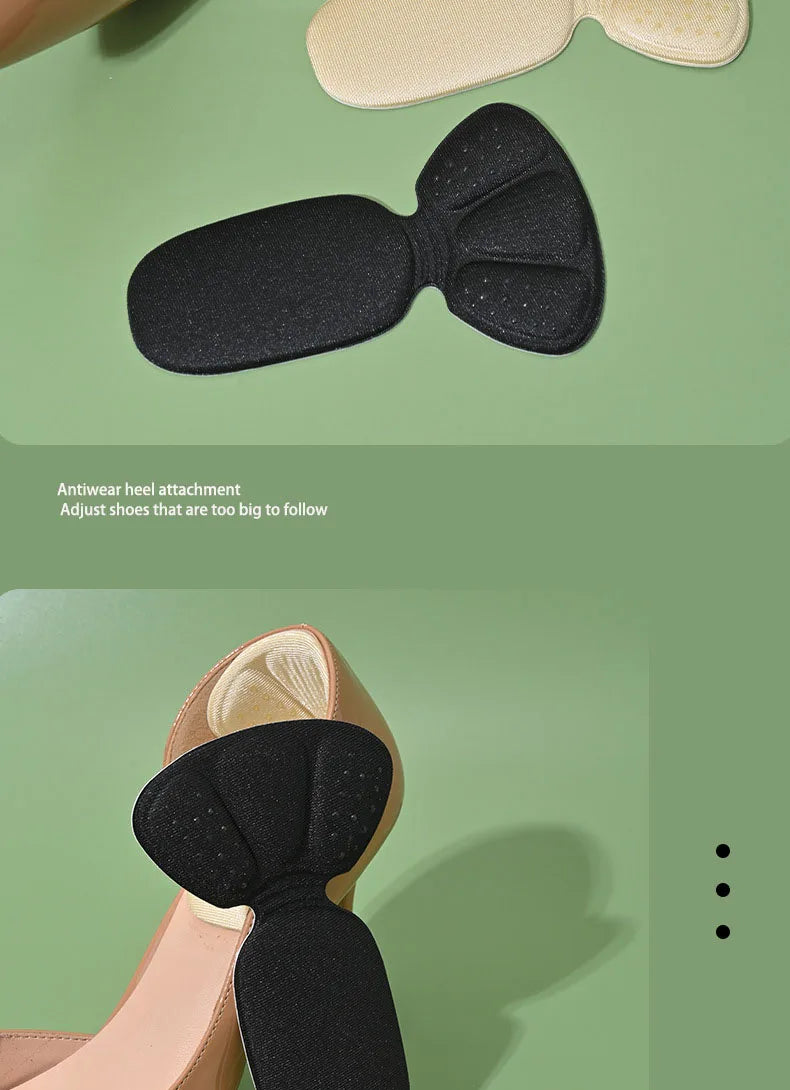 T-Shaped Heel Protectors Stickers Womens Shoes Heel Cushion Foot Care Products Non Slip Shoe Pads High Heels Half Shoe Inserts