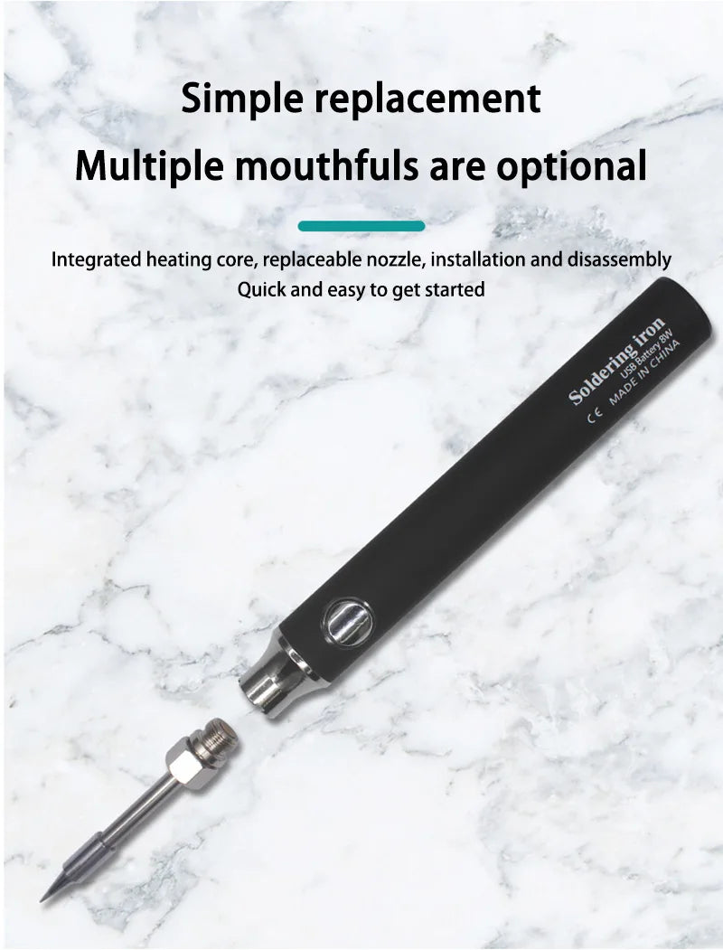 Xiaomi Wireless Charging Electric Soldering Iron Solder Iron Mini Portable Soldering Iron Tip Rework Accessories Tool Parts NEW