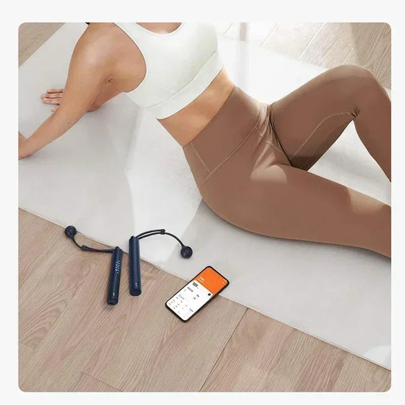 Mi Home Smart Jump Rope Counter, Xiaomi Jump Rope Thread with Fit App Adjustable Calorie Calculation for Sports and Fitness