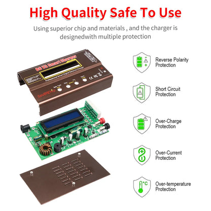 iMAX B6 V3 80W 6A Battery Charger LiHv Lipo NiMh Li-ion Ni-Cd Digital RC Charger Lipro Balance Charger Discharger 12V 5A Adapter