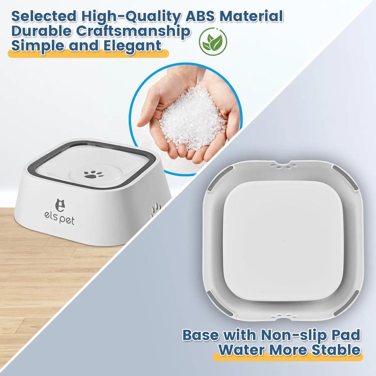 Dog Water Bowl Anti Splash No Slip Removable Design Vehicle Carried Travel Spill Proof Pet Bowls for Small Medium Dogs and Pets