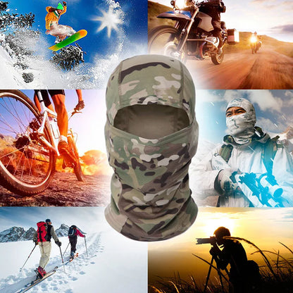 Tactical Balaclava Men Cycling Motorcycle Bike Full Face Mask Bandana Army Hunting Hiking Neck Scarf Multicam Men Cap