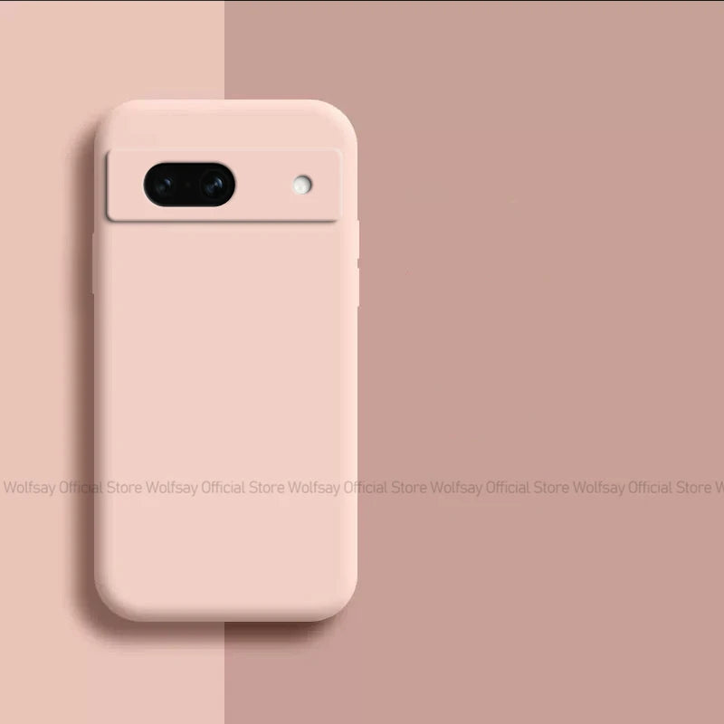 For Google Pixel 8A Case Google Pixel 8A 7A 6A 6 7 8 Pro Cover Cases Shockproof Liquid Silicone Phone Cover For Google Pixel 8A
