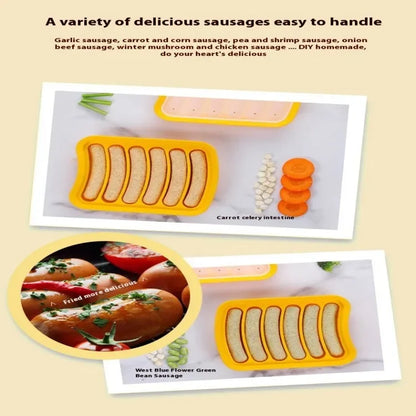 Food Grade Silicone Sausage Mold Baby Food Supplement Tool Home Made Hot Dog Ham Sausage Baking Mold Sausage Mold