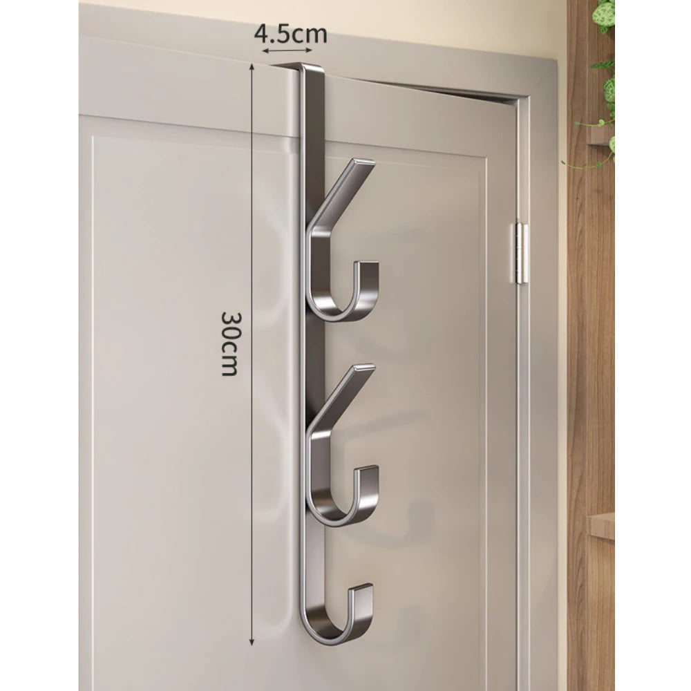 Easy Installation Door Hook-Strong Metal Coat Rack, Suitable for Clothes, Hats and Bags-Space Saving Design, Suitable for Bedroo