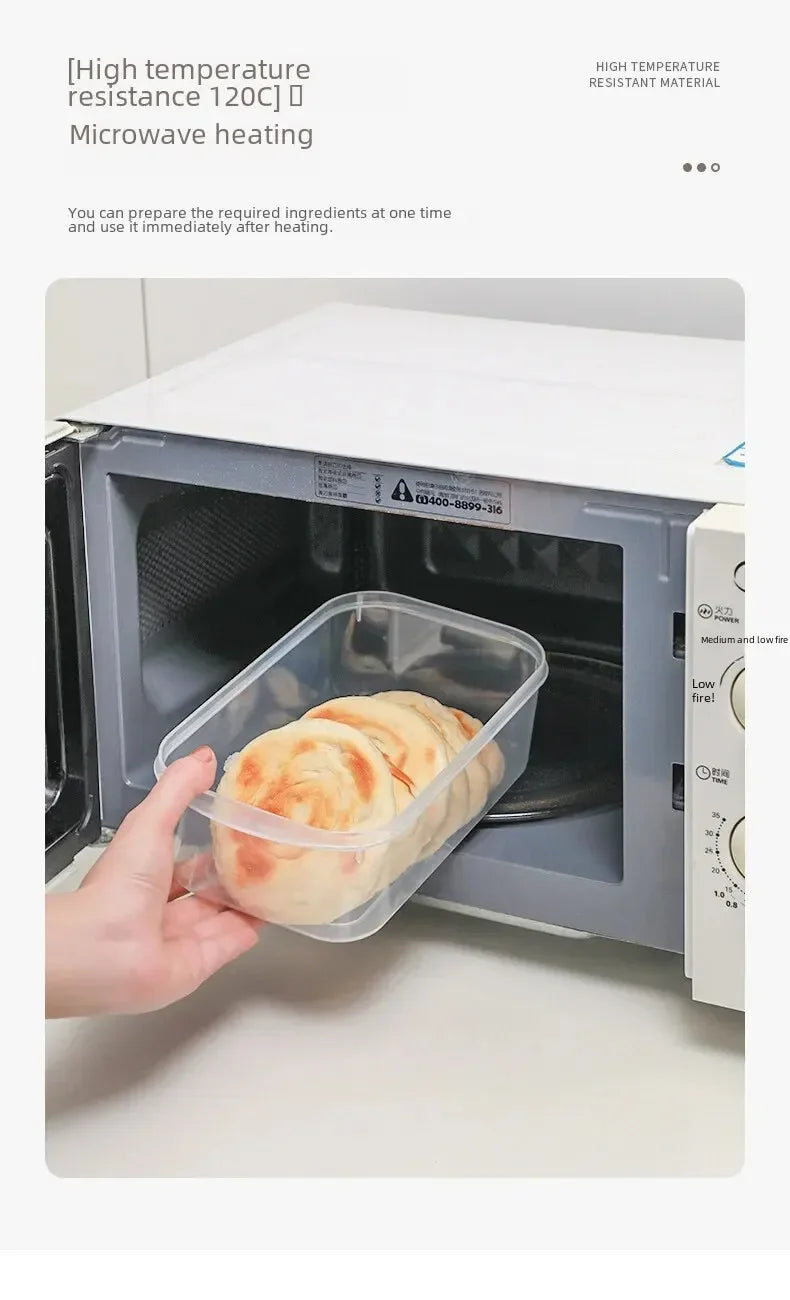 Modern Simple Style Portable Fridge Classification Preservation Box Meat Box Cold Storage Bento Onion Garlic Sub-box