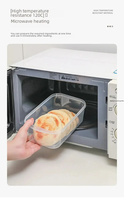 Modern Simple Style Portable Fridge Classification Preservation Box Meat Box Cold Storage Bento Onion Garlic Sub-box