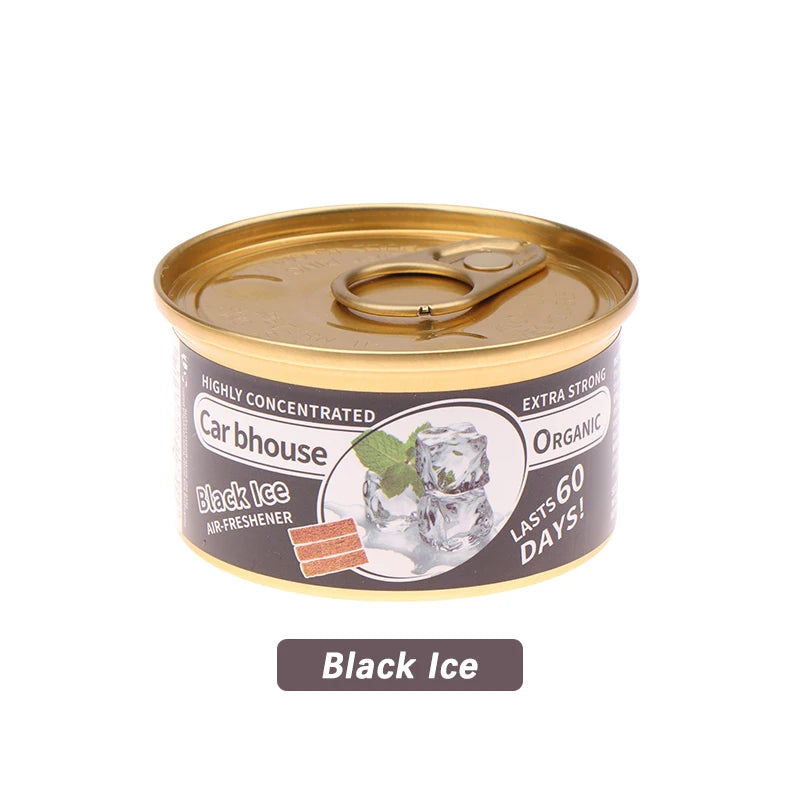 Car Air Freshener: 12 Kinds Scent | Organic Cans | Odor Eliminator Essential | Long-Lasting | Strong Fragrance | For Home/Toilet