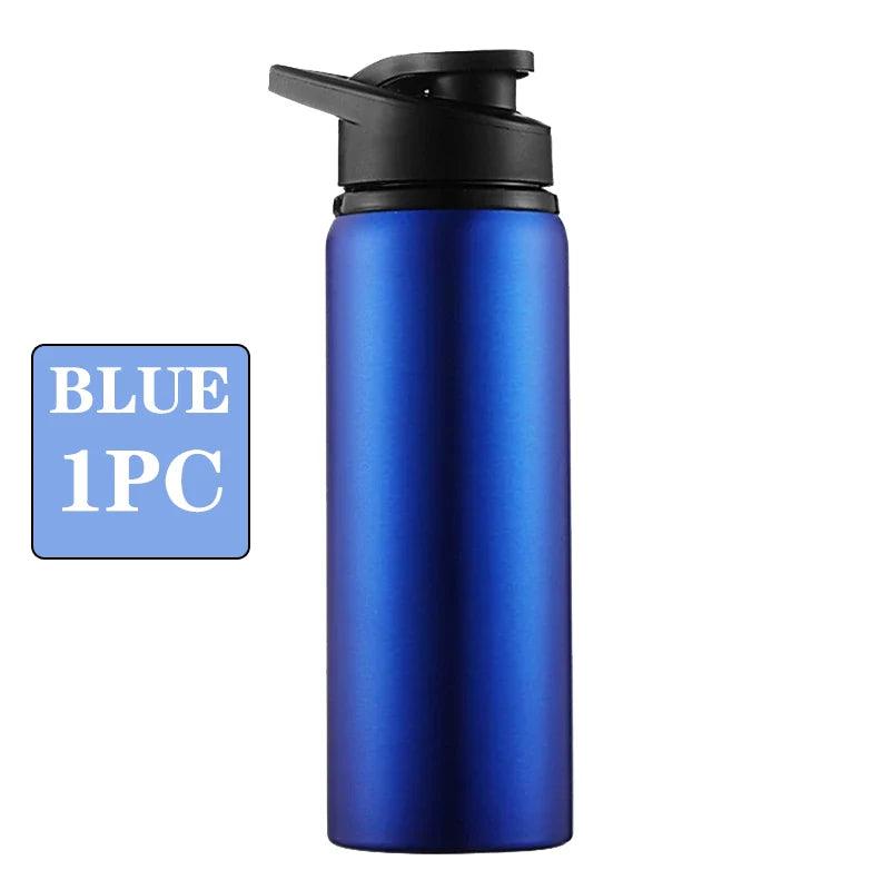 Portable Water Bottle Outdoor Sports Travel Cup Metal Drinking Bottle for Cycling Hiking Gym Leakproof Reusable Water Container