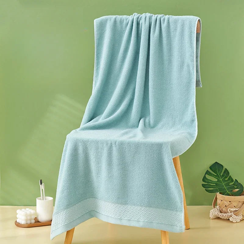 Bath Towel Pure Cotton Household Bath Towel Absorbent Cotton Bath Towel Hotel Gift Large Towel Towels Bathroom  Beach Towel