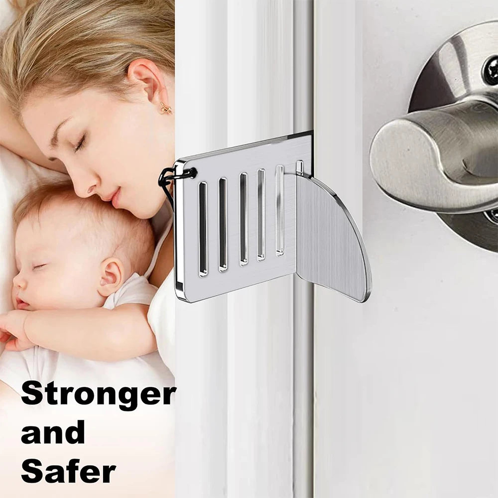 Portable Door Lock Travel Home Security Extra Lock for Additional Privacy and Safety in Room Hotel Apartment Dorm Door Stopper