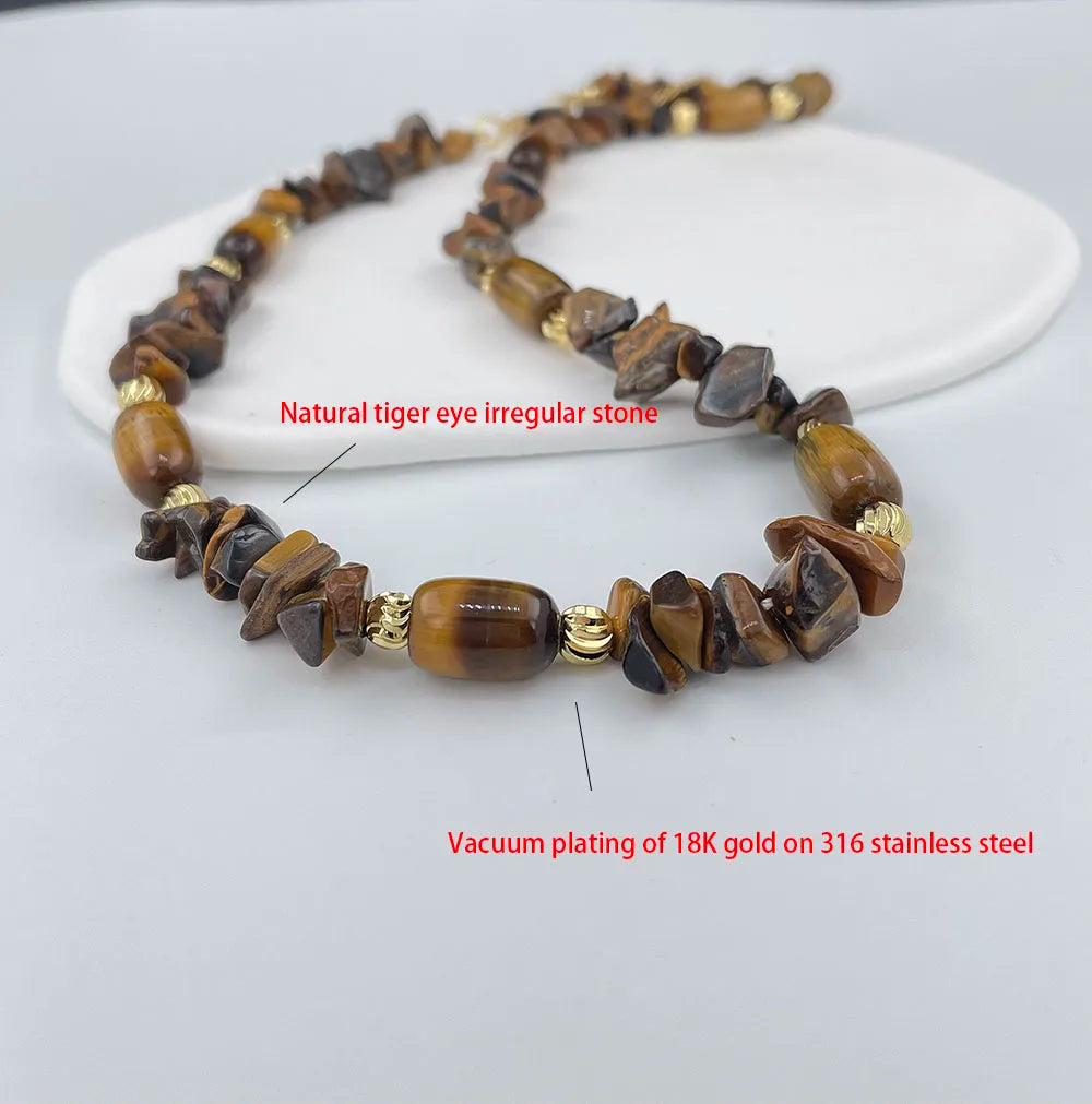 Unique design Pearl women's handmade pink colorful irregular gravel face necklace popular gift banquet party trendy charm.