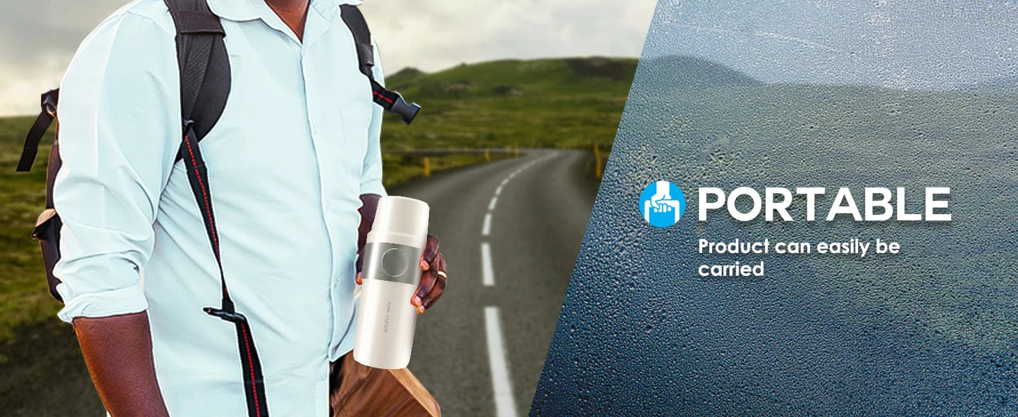 Vacuum Insulated Blender for Fruits and Vegetables - Rechargeable Portable Blenders with Stainless Steel Blade