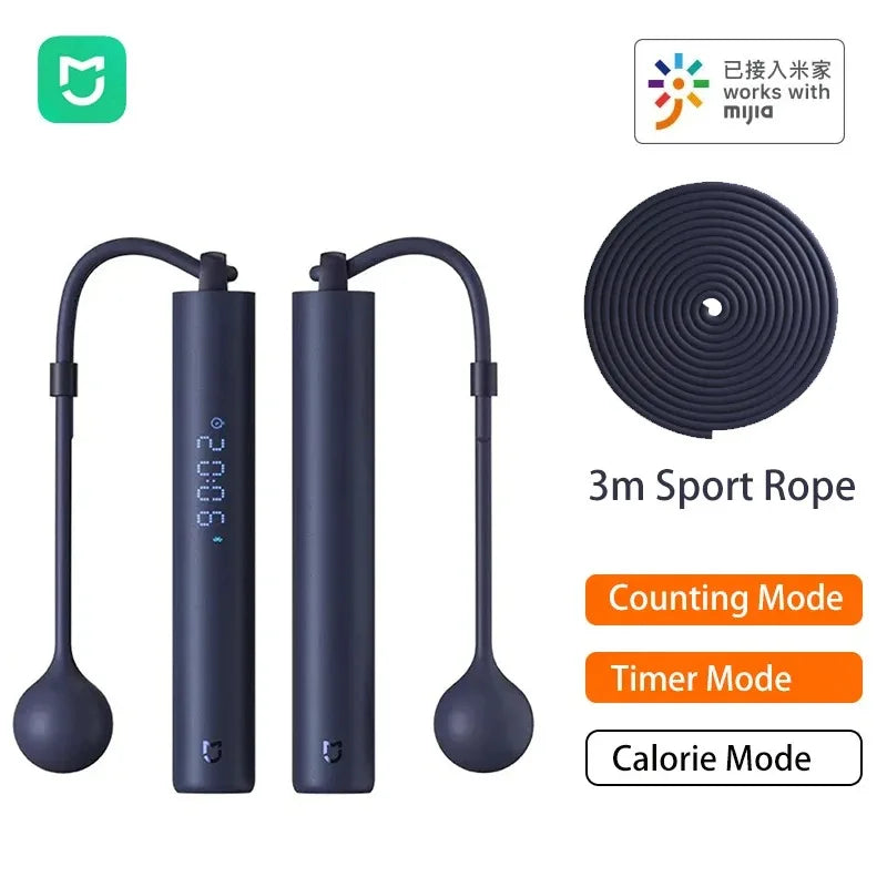 Mijia Smart Skipping Jump Rope Digital Counter with App Adjustable Calorie Calculation Sport Fitness Exercise Lose Weight